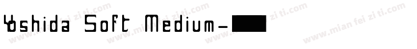 Yoshida Soft Medium字体转换